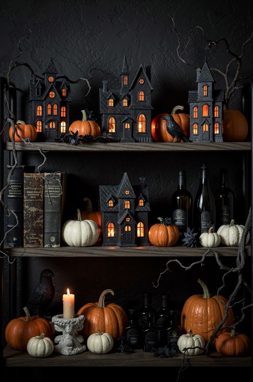 Paint the Backdrop for a Village Collection Decor Moment