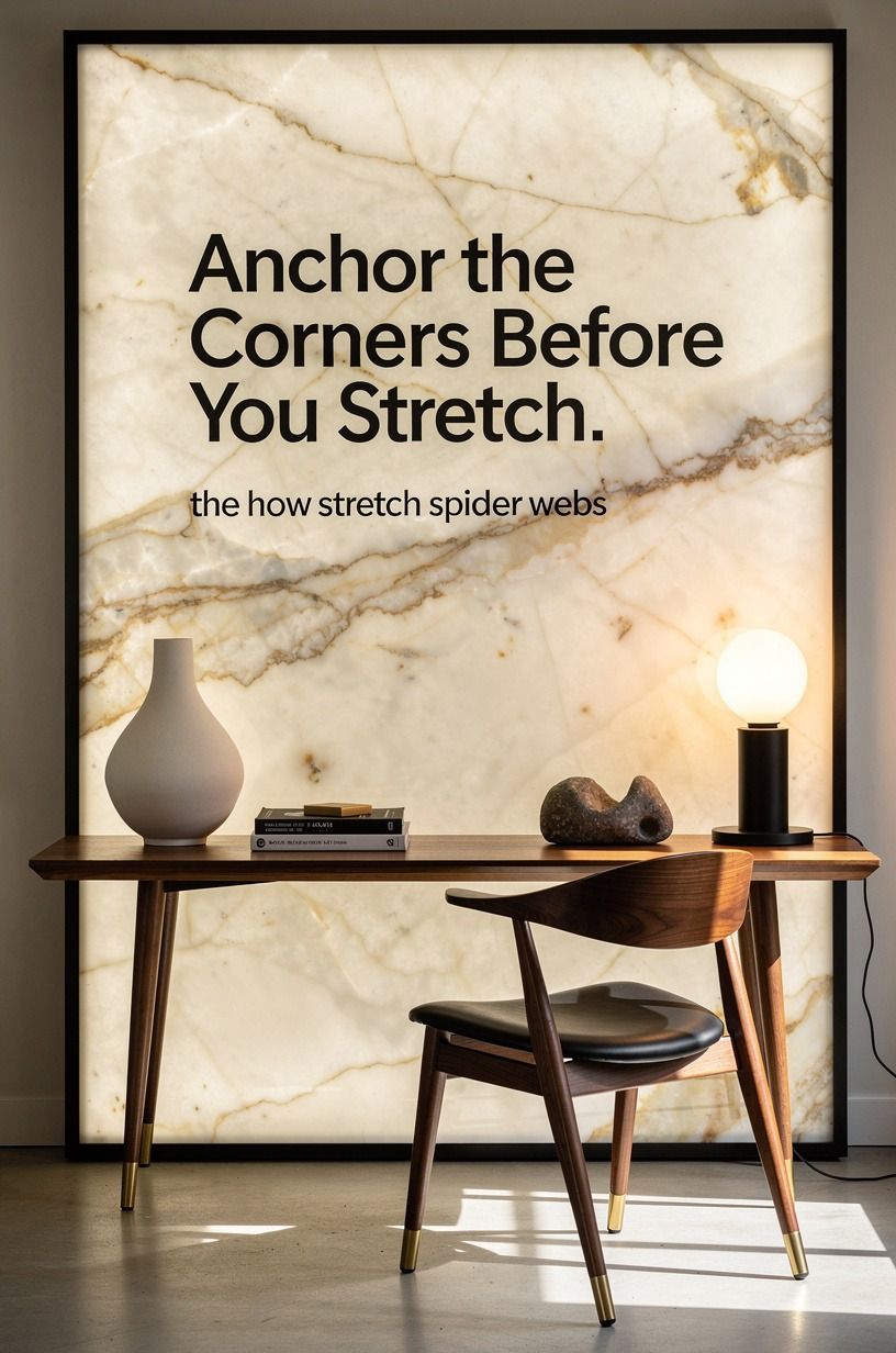 Anchor the Corners Before You Stretch