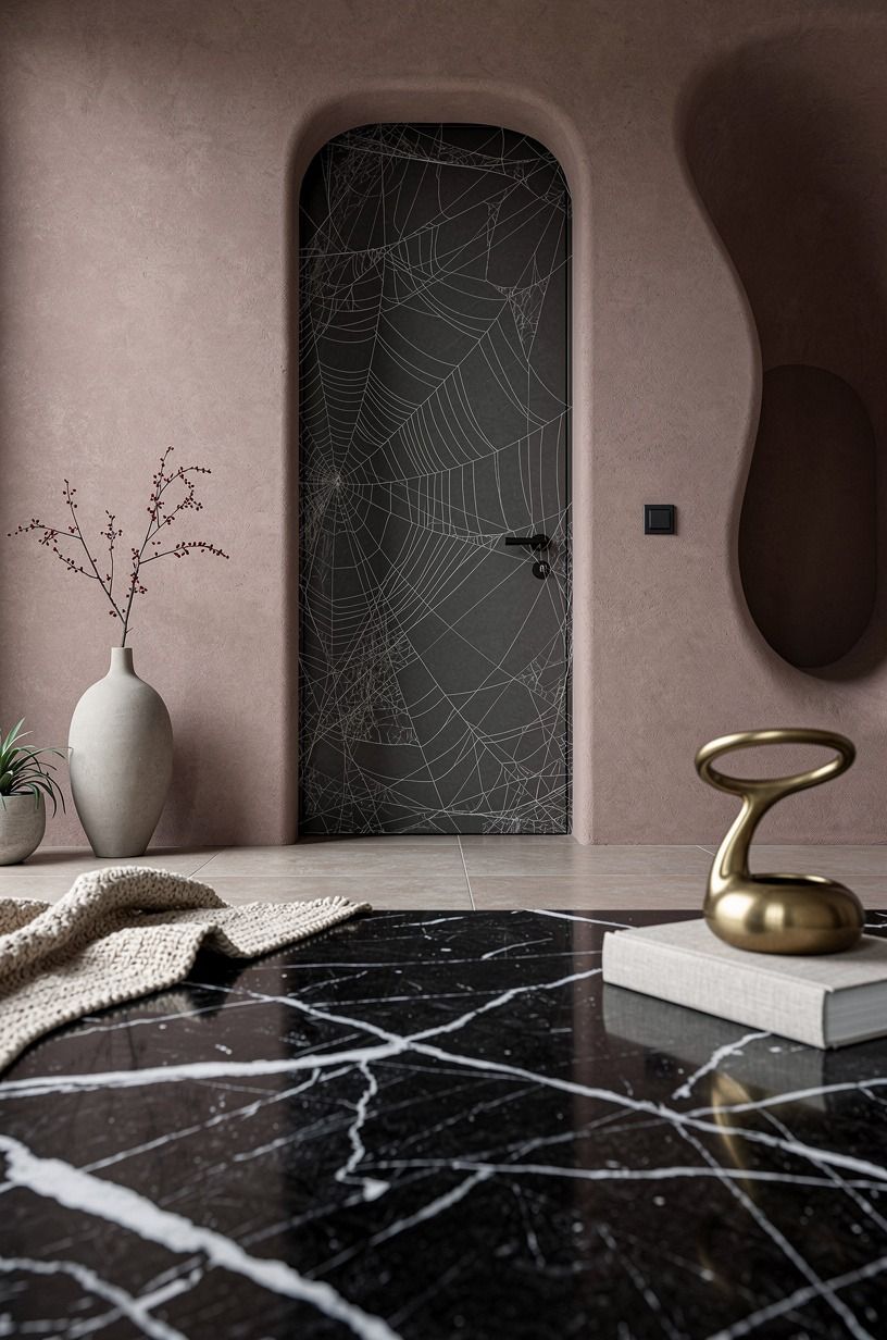Frame a Doorway With Realistic Halloween Webs