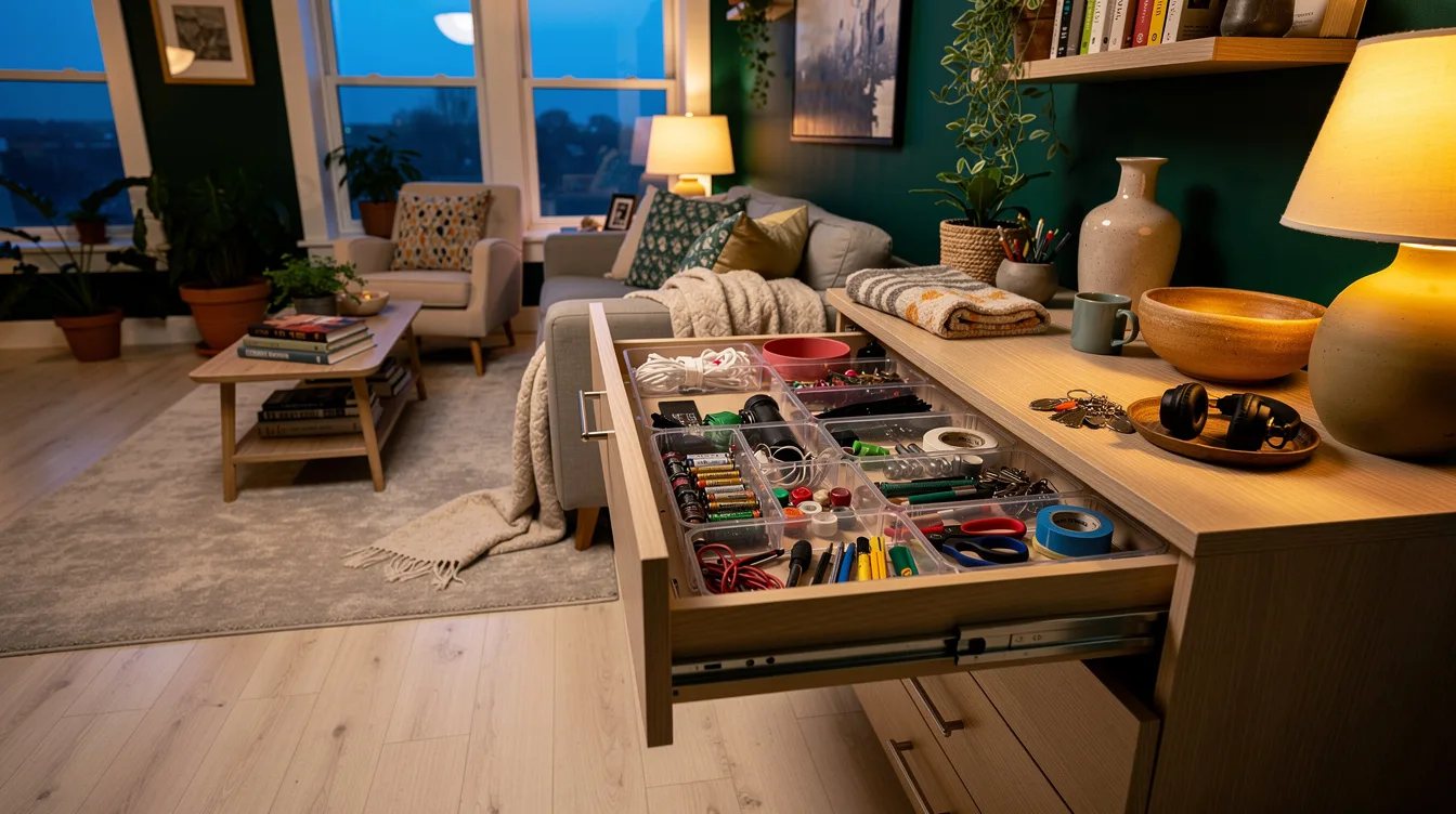 Divide Junk Drawers With Clear Sections