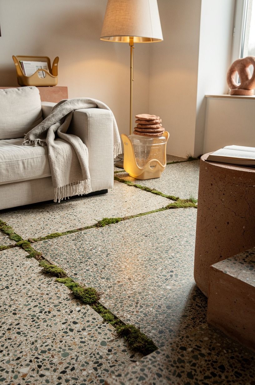 Brush Moss Into the Seams