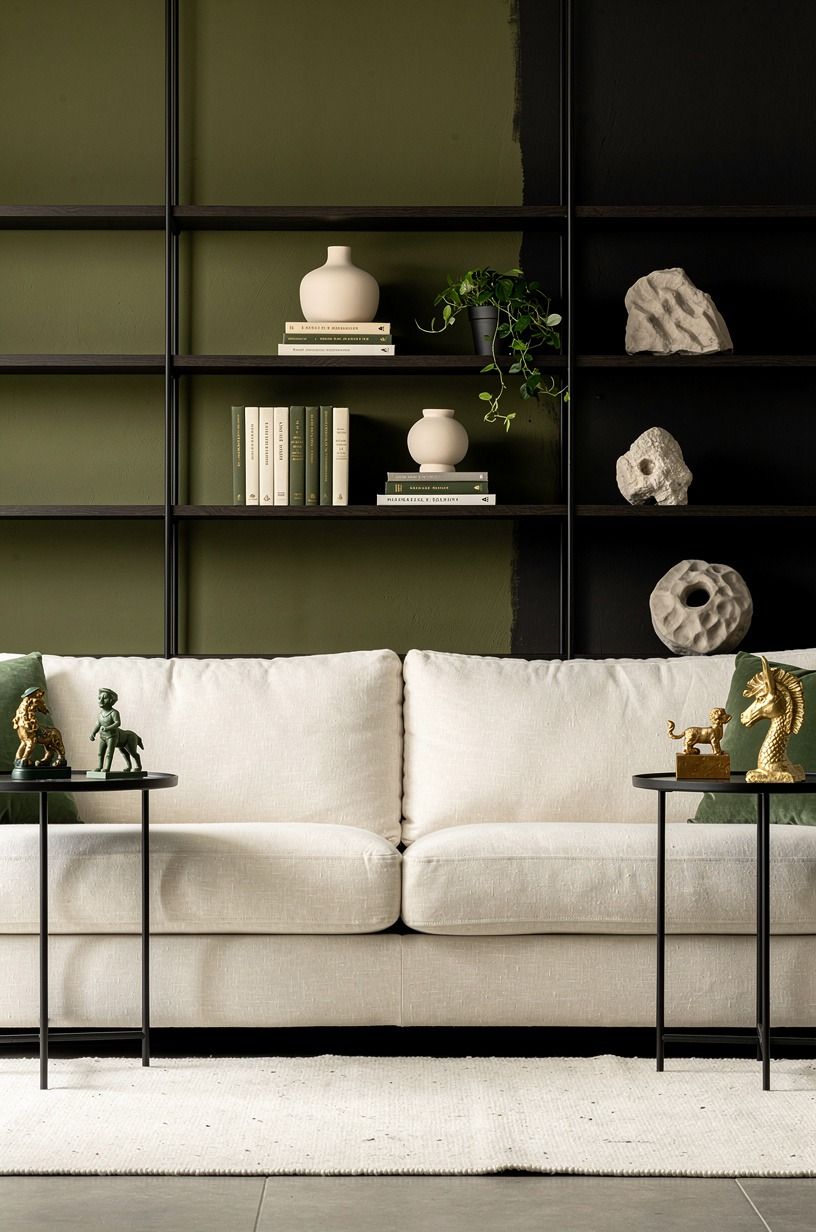 Try Olive Moss Over Black Paint