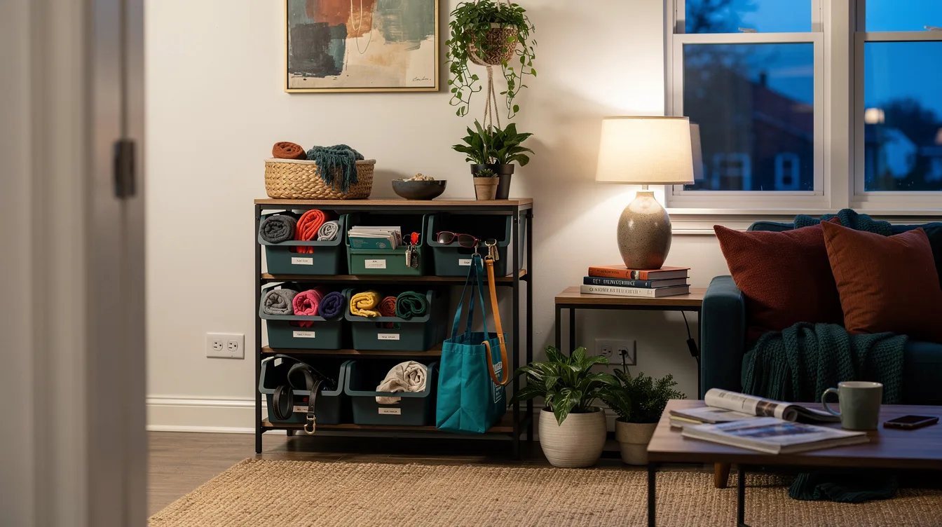 Place Daily Grabs in Open-Front Bins