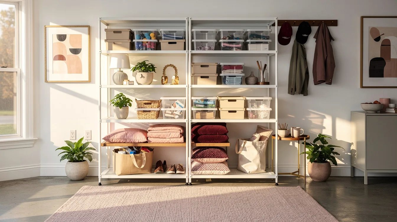 Span a Garage Wall with 48-inch Shelving