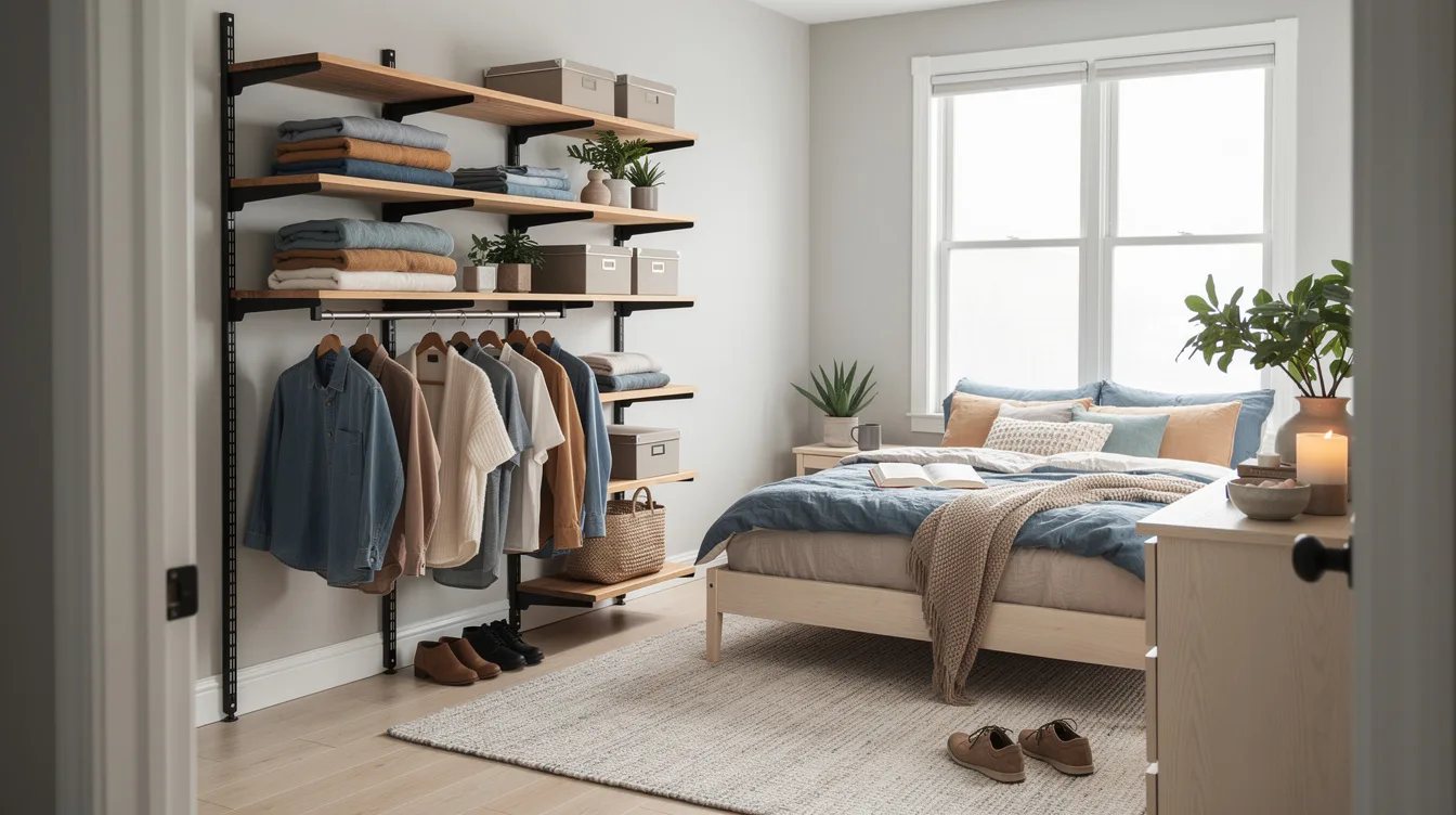 Cap Wire Shelves With Wood