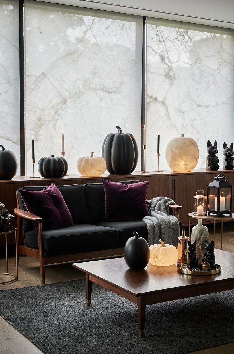 Swap Orange Clutter for Black and Cream