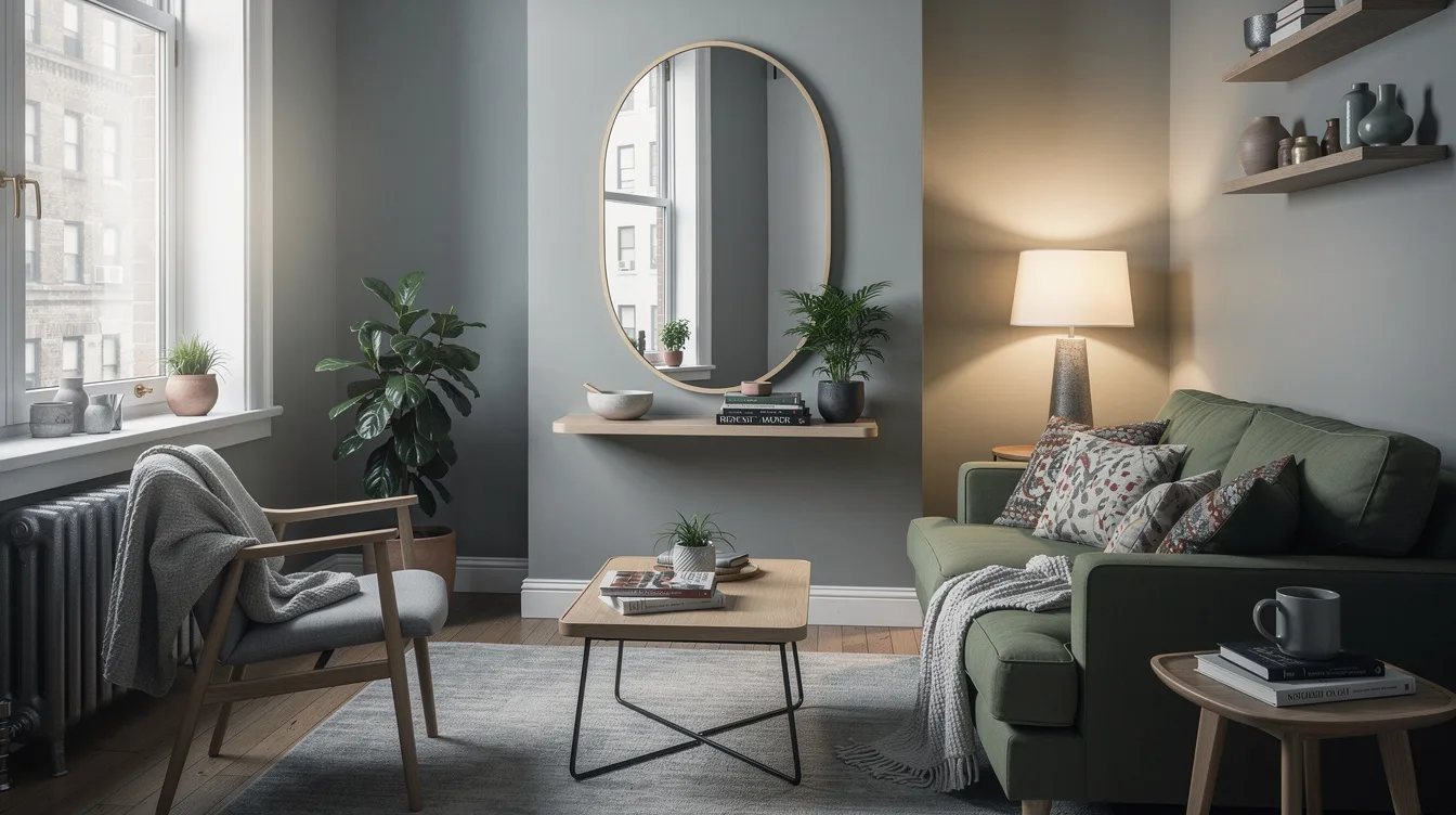 Soften a Narrow Alcove With an Oval