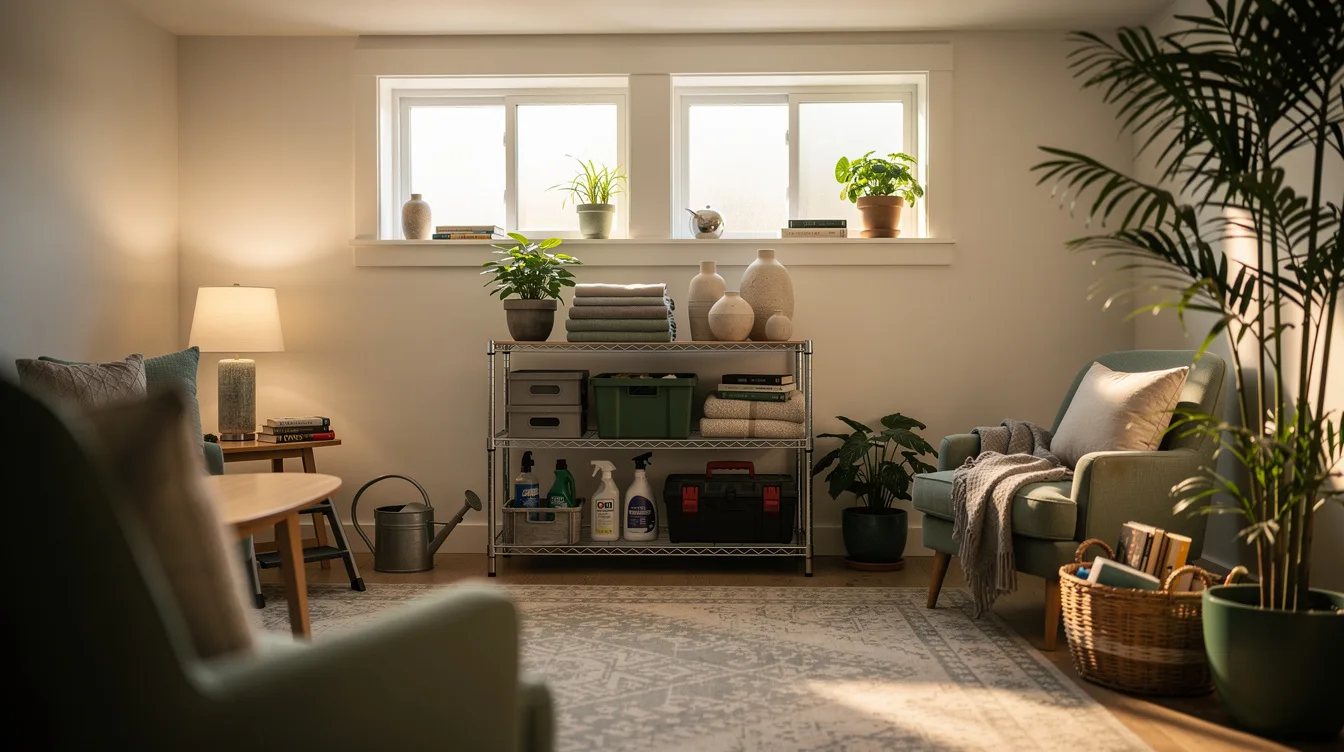 Fit a Rack Below Basement Windows