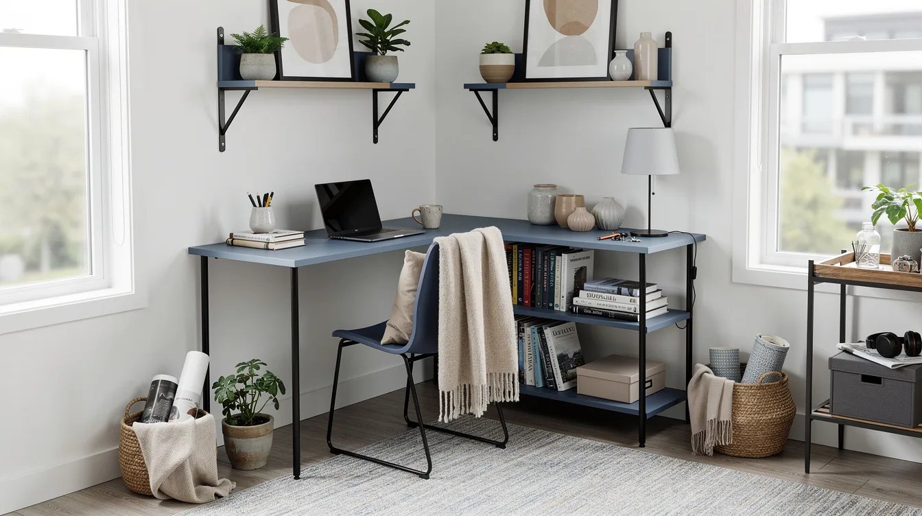 Turn an Unused Corner Into an L-Desk