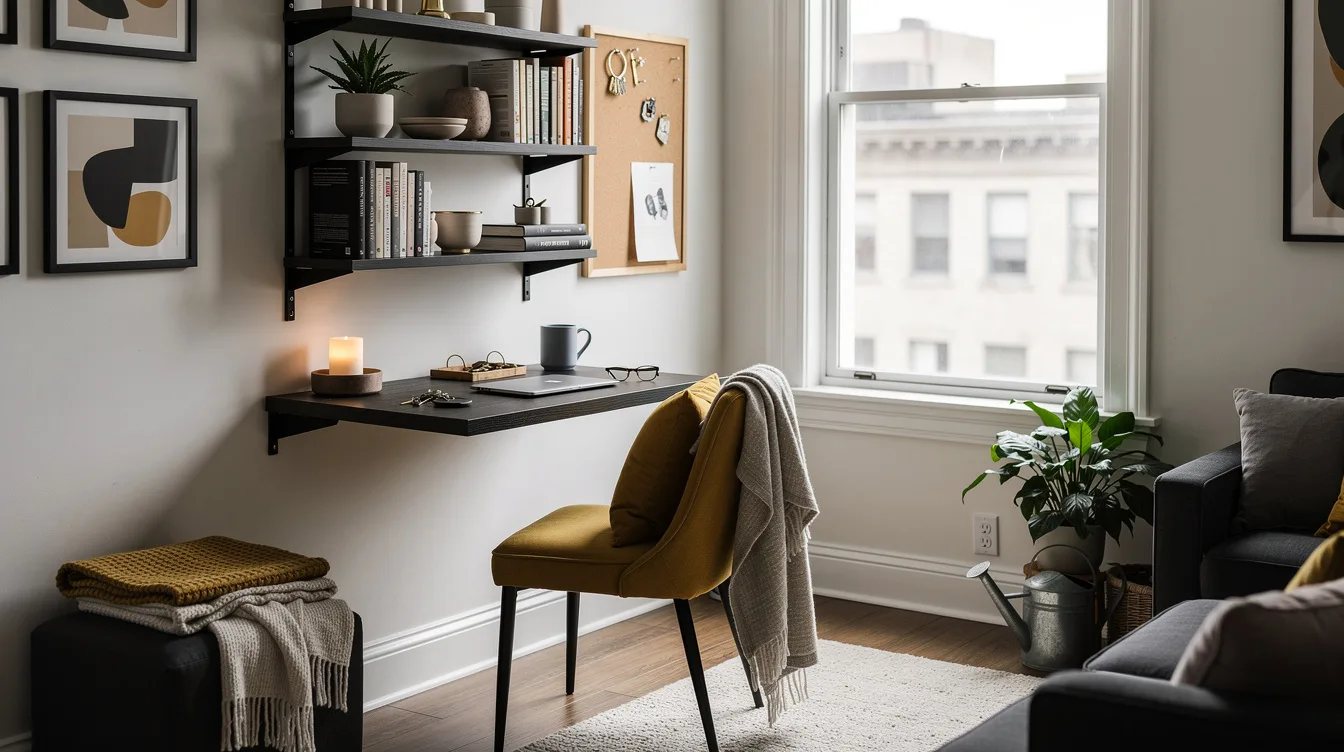 Mount Shelves Above the Chair
