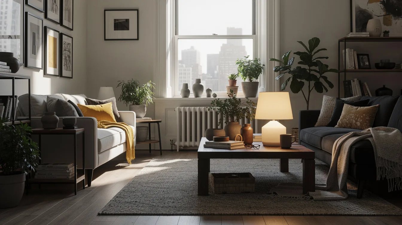 Give the Coffee Table Its Own Table Lamp