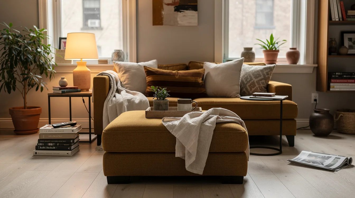 Choose an Upholstered Ottoman for Compact Rooms