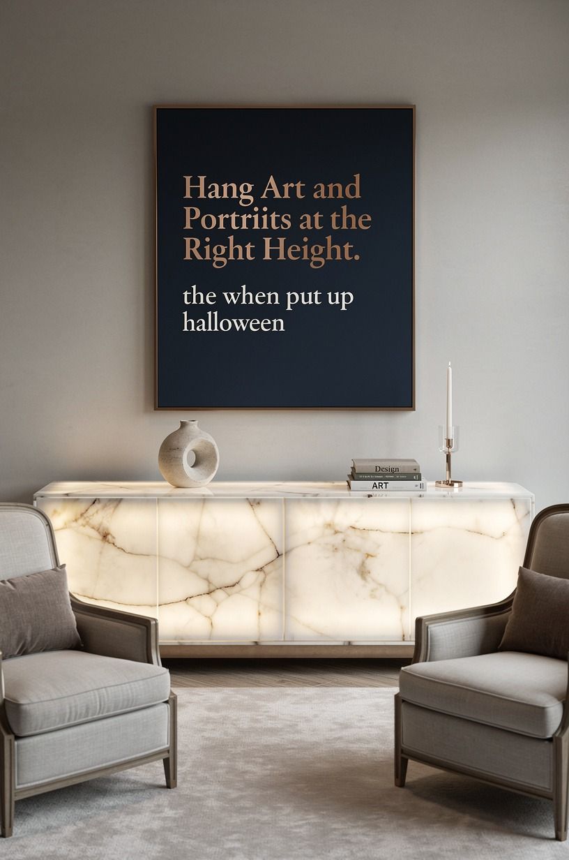 Hang Art and Portraits at the Right Height