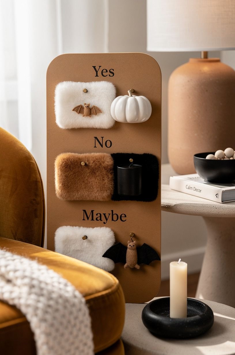 Use a Yes, No, Maybe Decoration Board