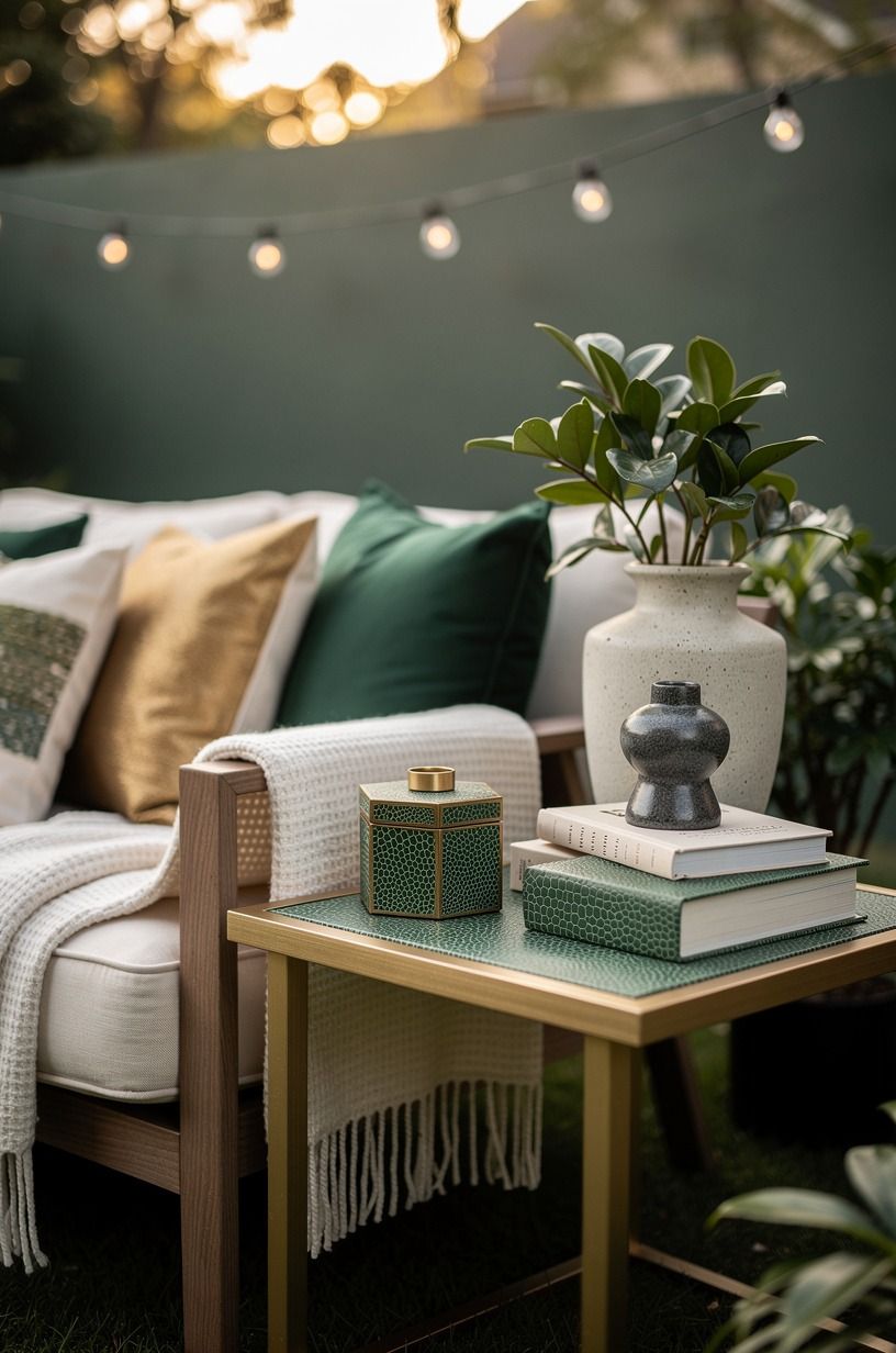 Paint a backdrop in Evergreen Fog