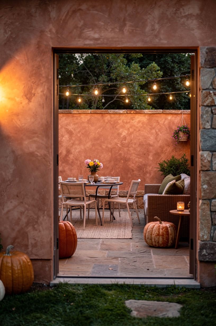 Swap plastic pumpkins for fabric ones