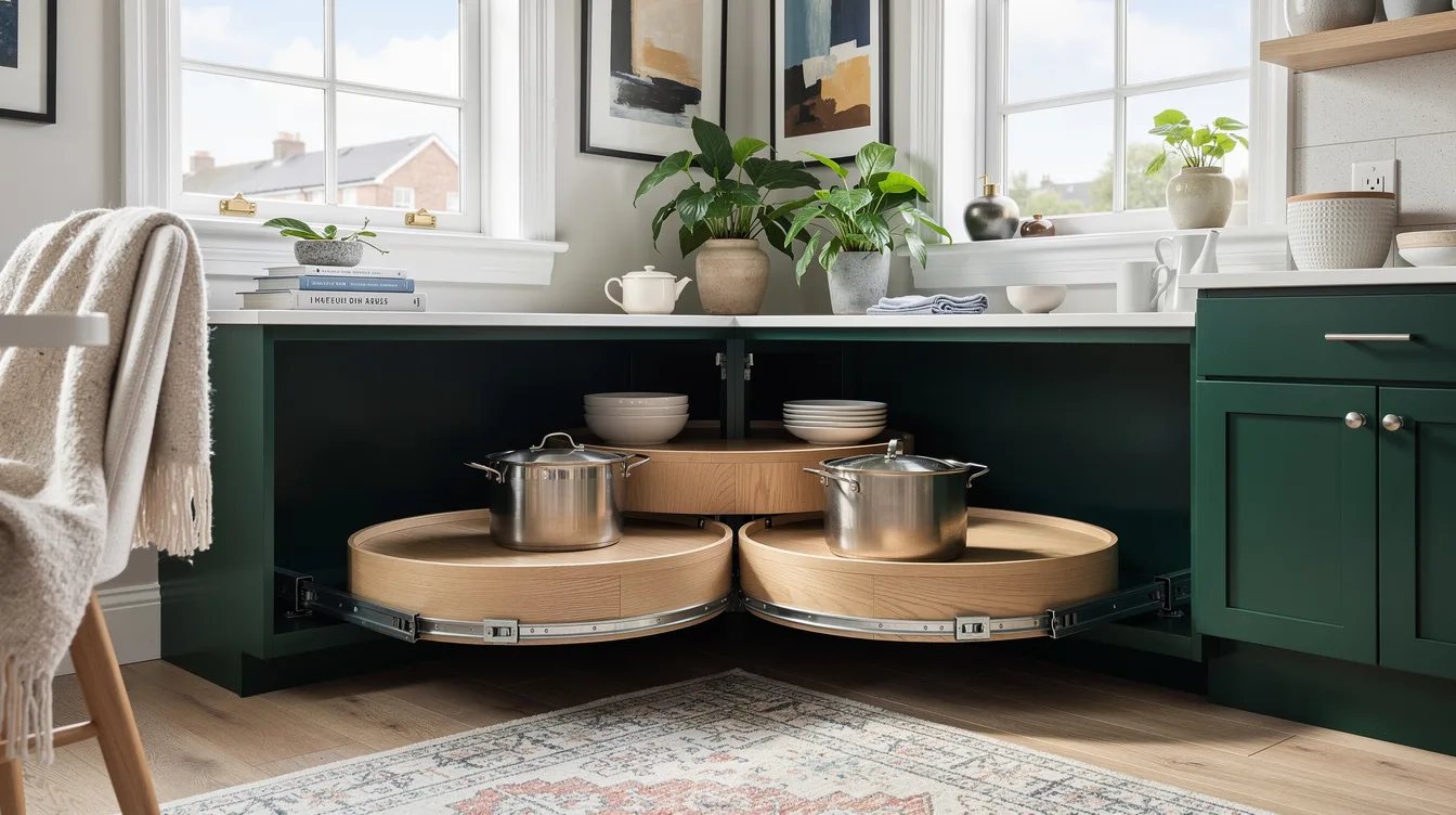 Split the Corner With Two Round Platforms