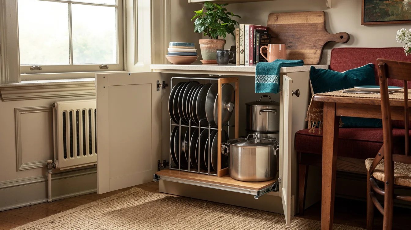 File the Lids in a Narrow Divider