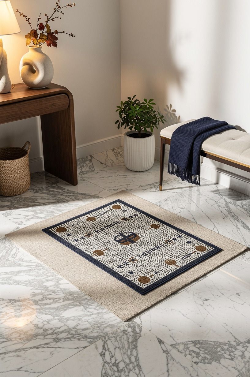 Layer a Seasonal Mat Over a Neutral Base