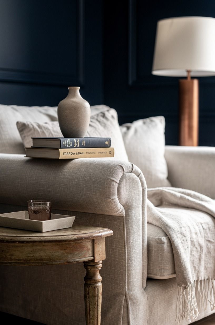 Paint the walls in Farrow & Ball Hague Blue