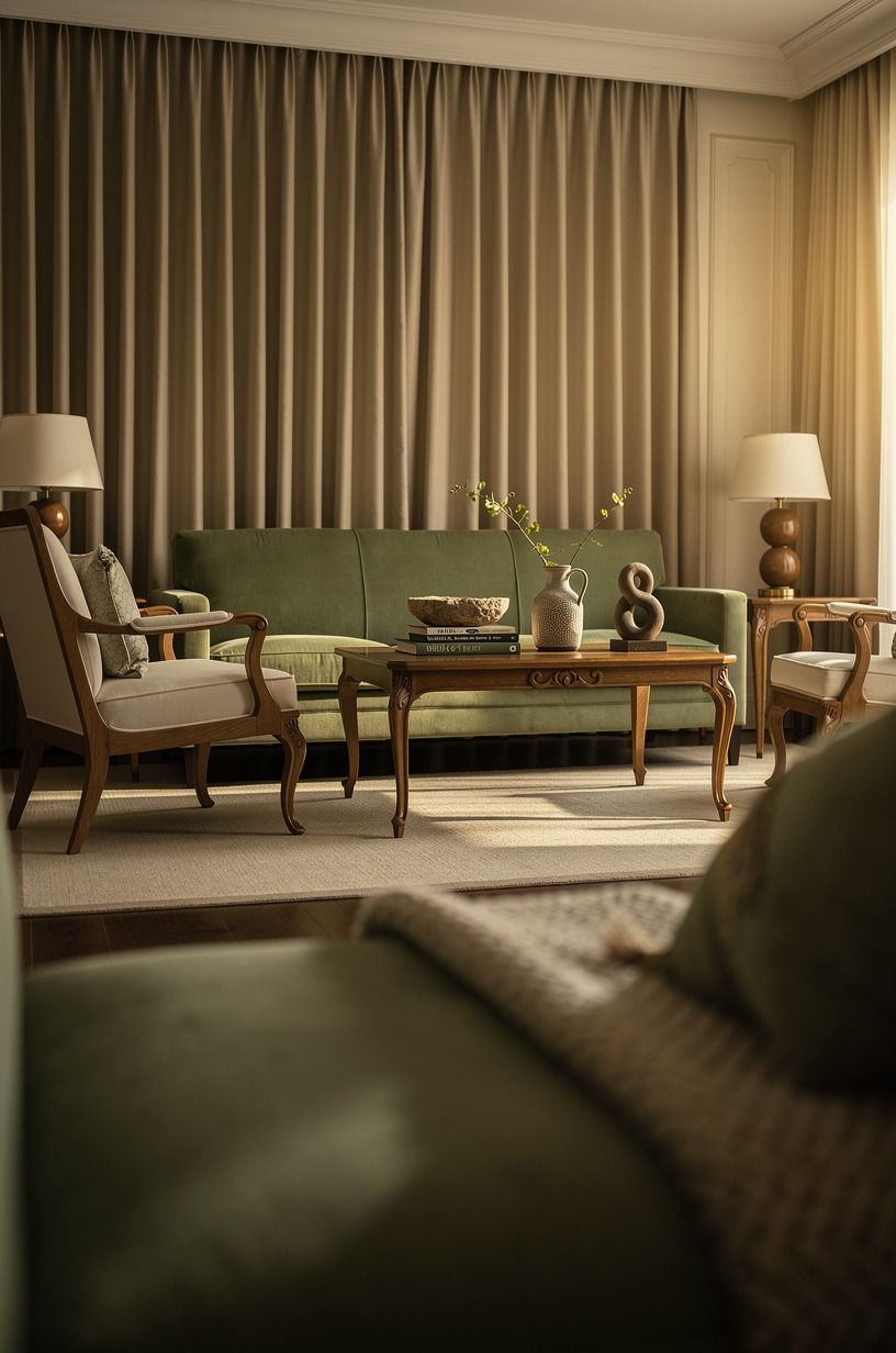 Use curtains instead of wall paneling