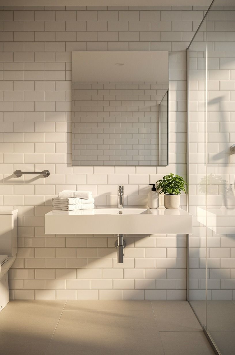 Choose White Subway Tile Over a Fussy Pattern