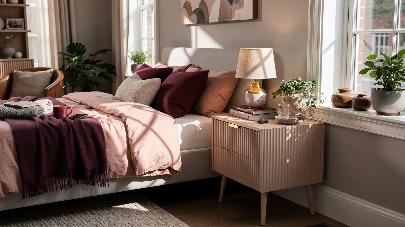 Set a Fluted Nightstand Beside the Bed