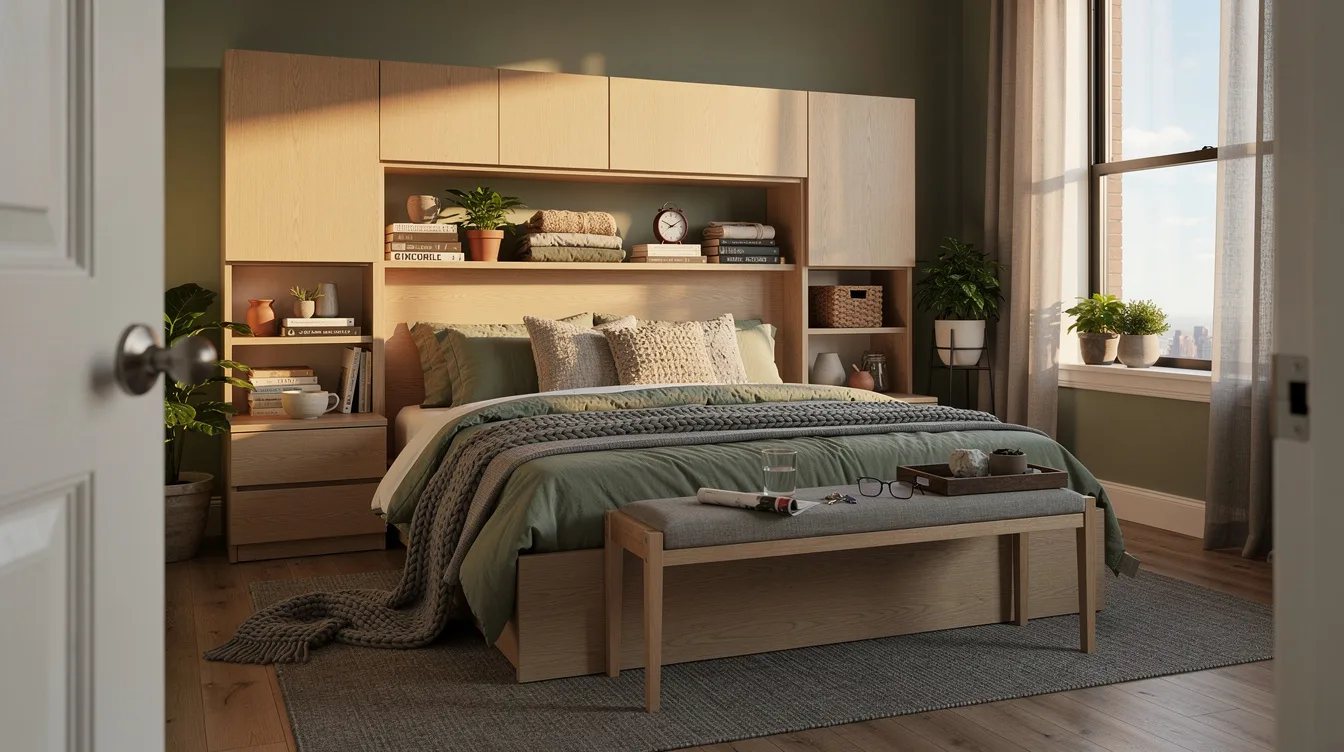 Anchor the Bed Wall With Azorella Storage
