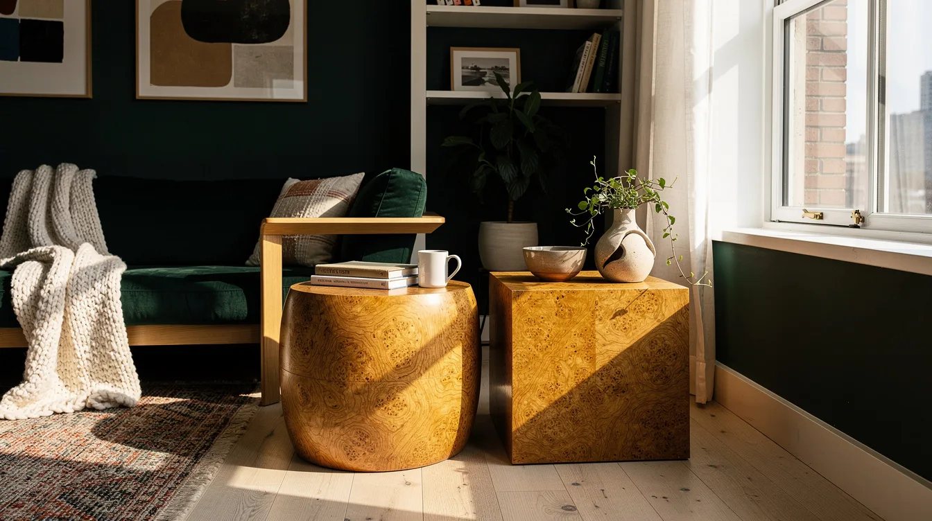 Warm Up the Room With Burled Wood