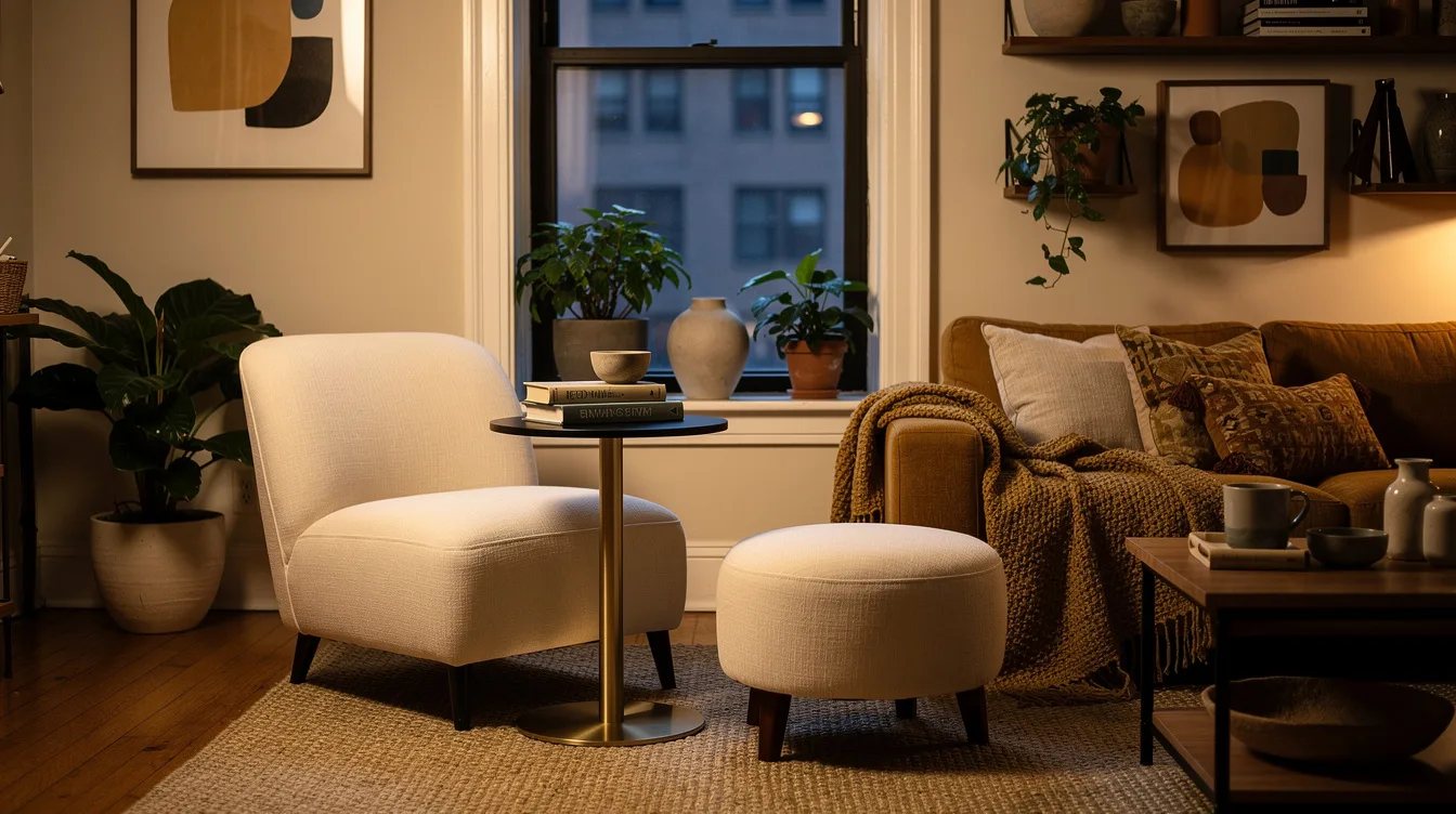 Pair a Metal Pedestal With Soft Upholstery