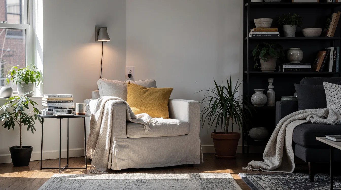Soften a Chair Corner With Linen