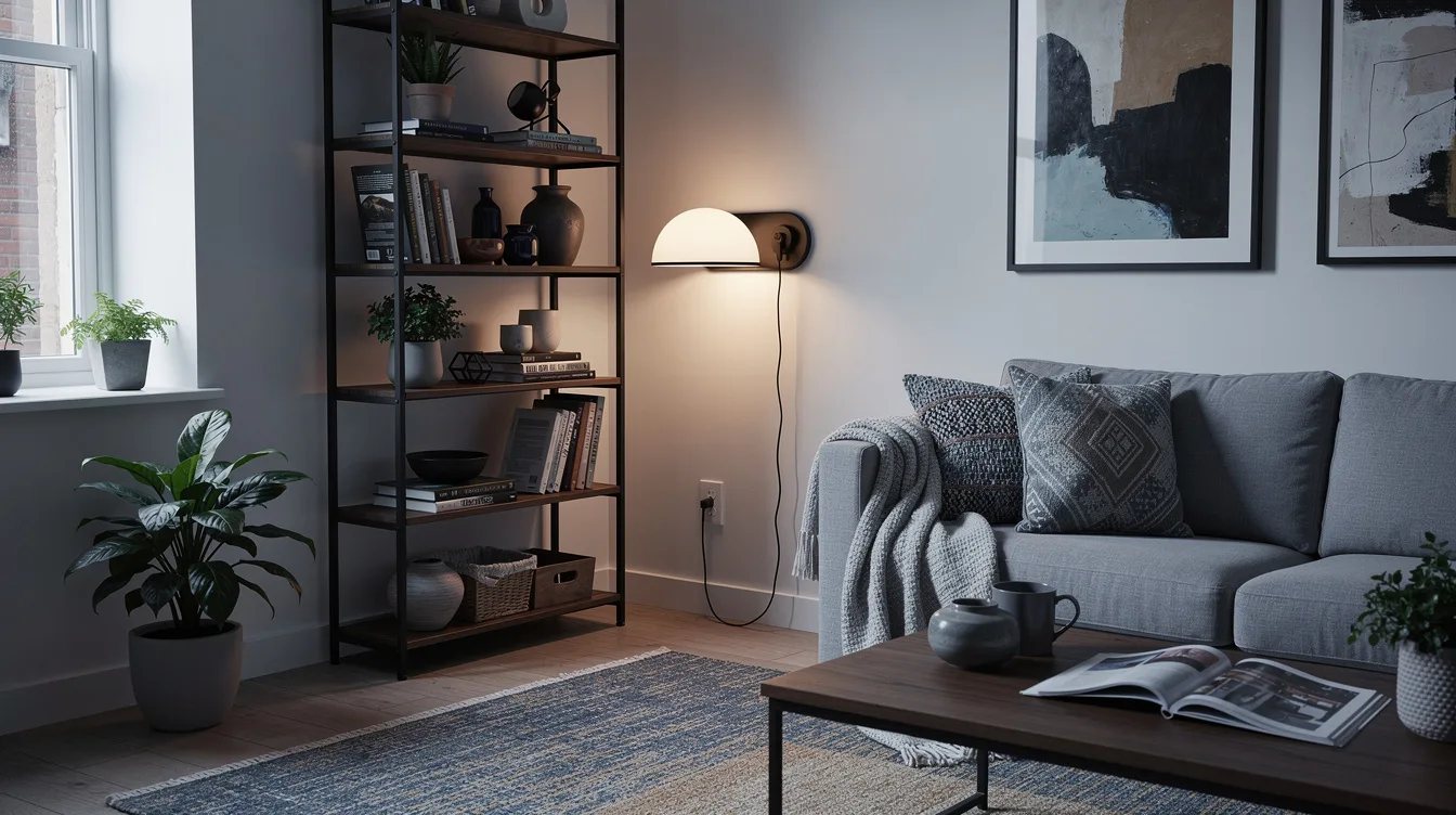 Tuck a Dome Fixture Beside a Bookcase