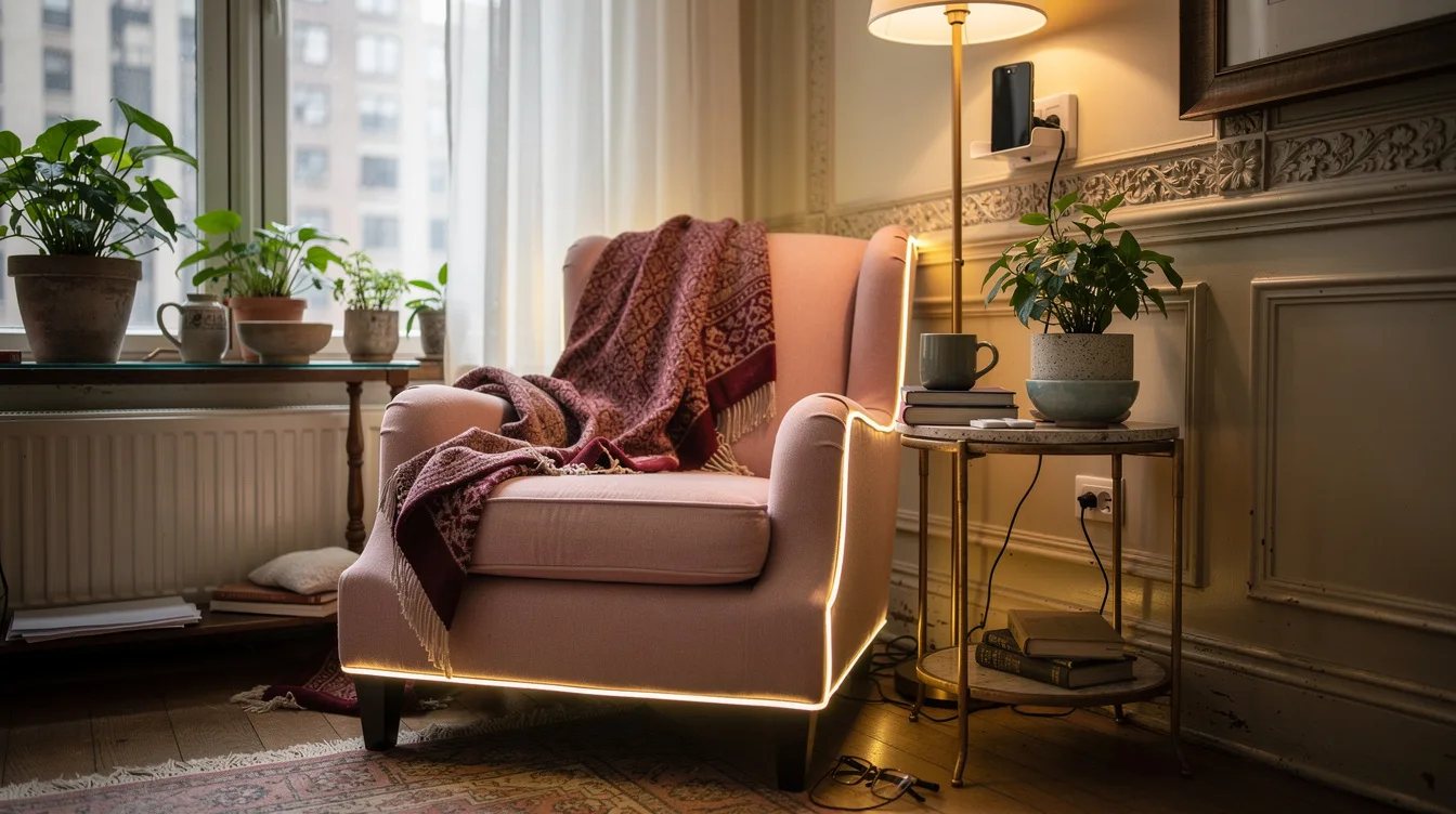 Add Charging Beside an Armchair