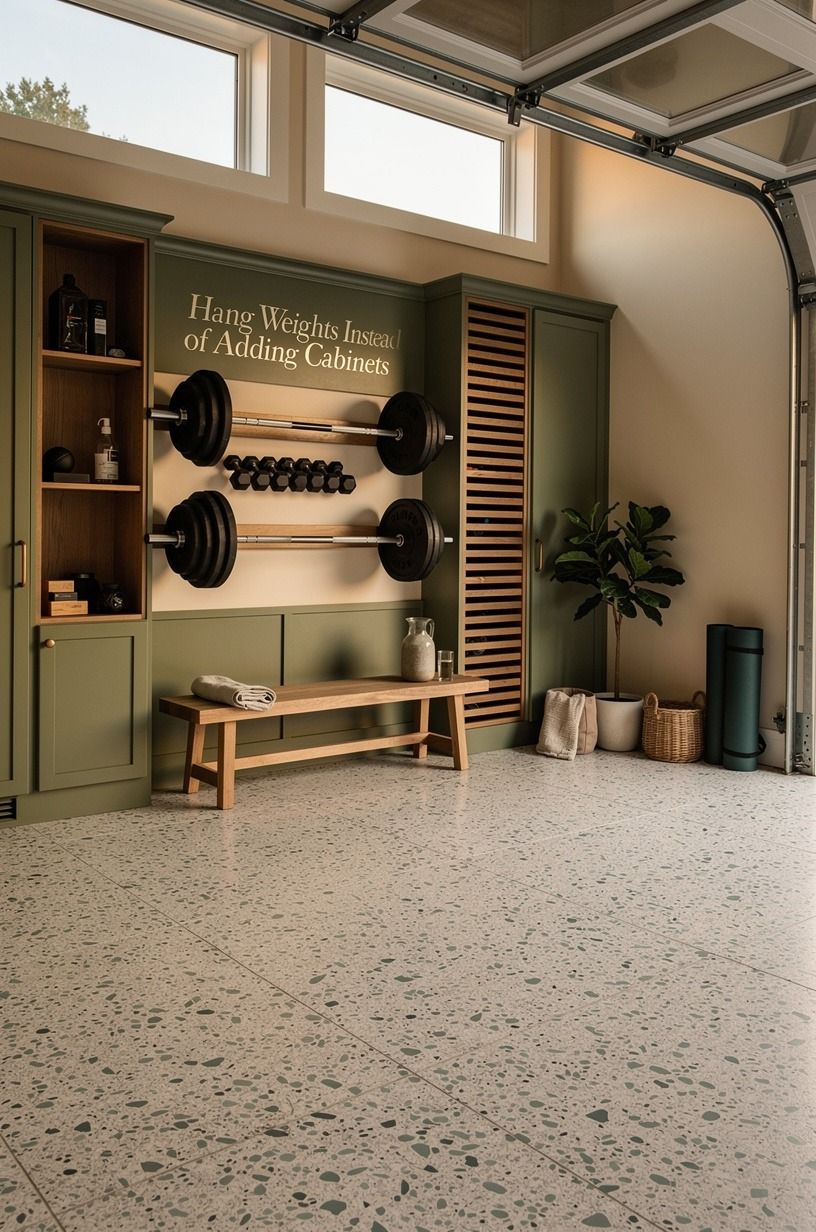 Hang Weights Instead of Adding Cabinets
