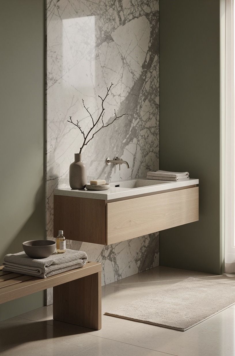 Finish with the No-Renovation Stone Shower Edit