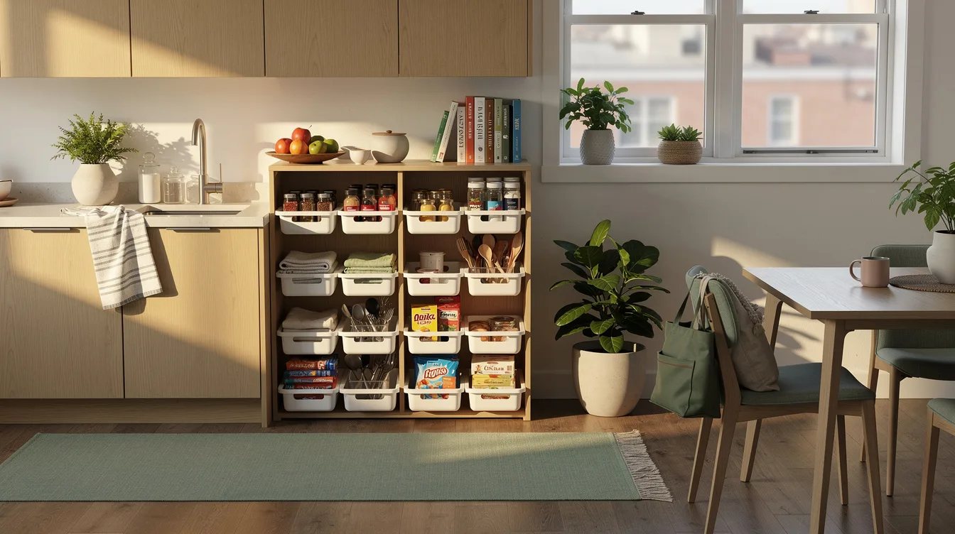 Build a Budget Grid With White Plastic Trays
