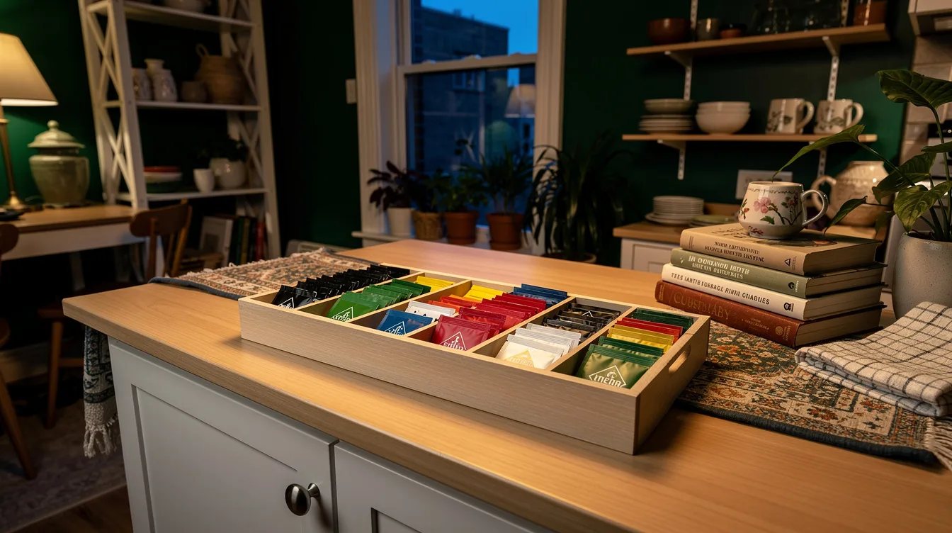 Sort Tea and Packets With a Narrow Tray
