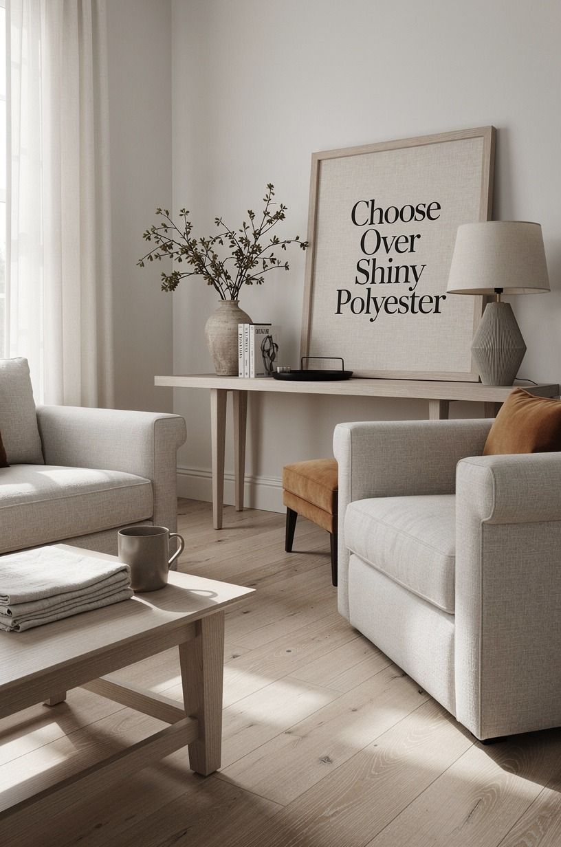 Choose Linen Over Shiny Polyester