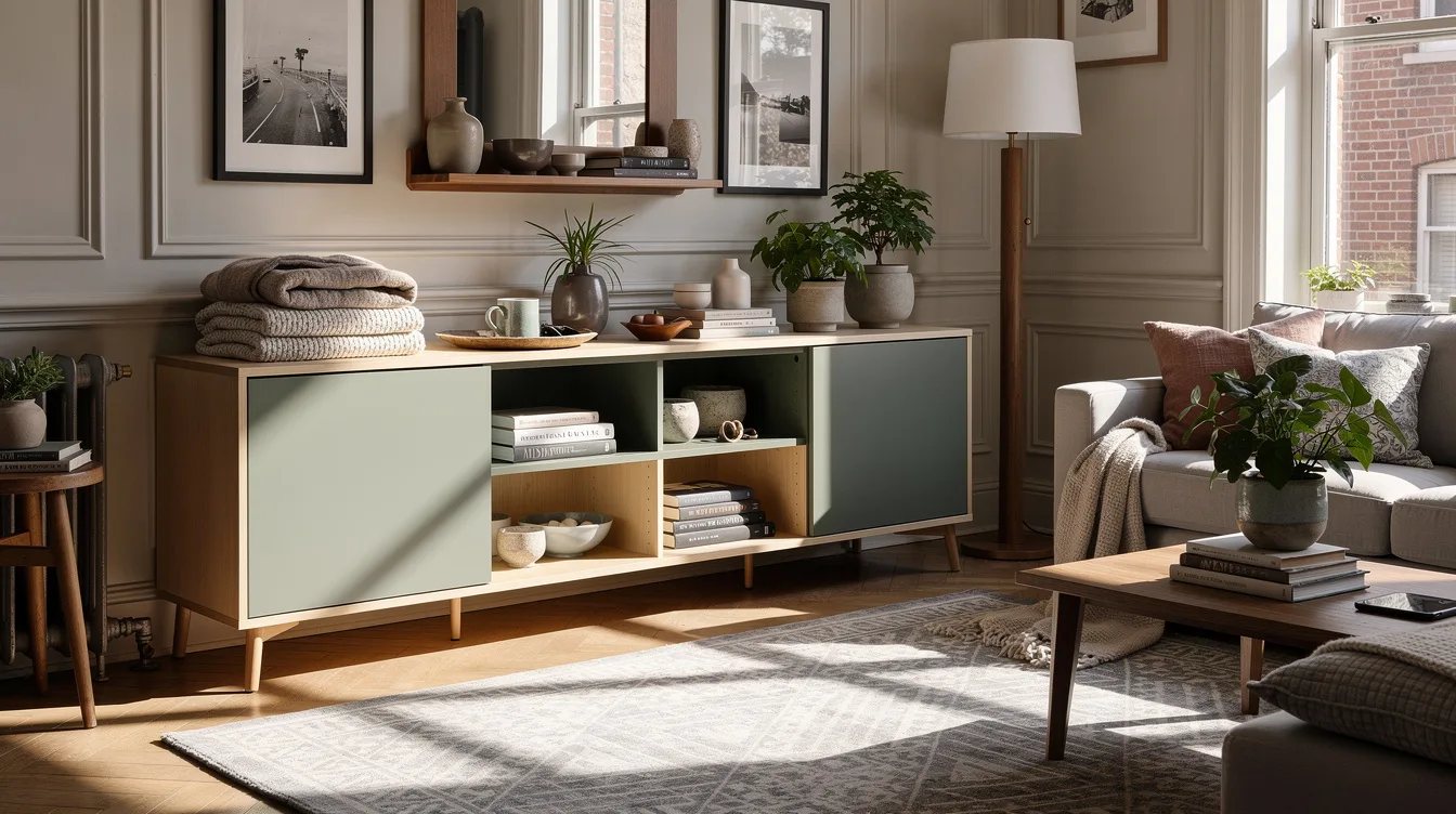 Run Shallow Storage Along the Living Wall