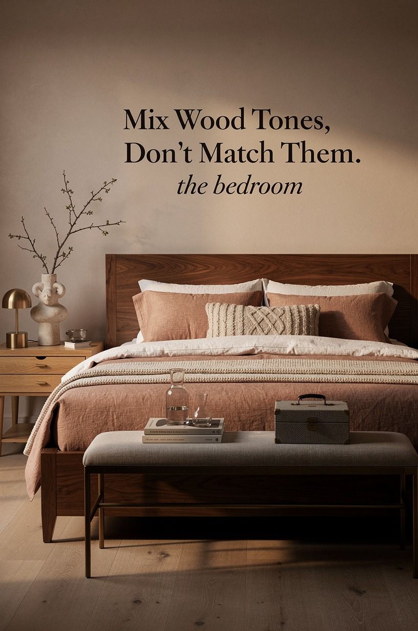 Mix Wood Tones, Don’t Match Them