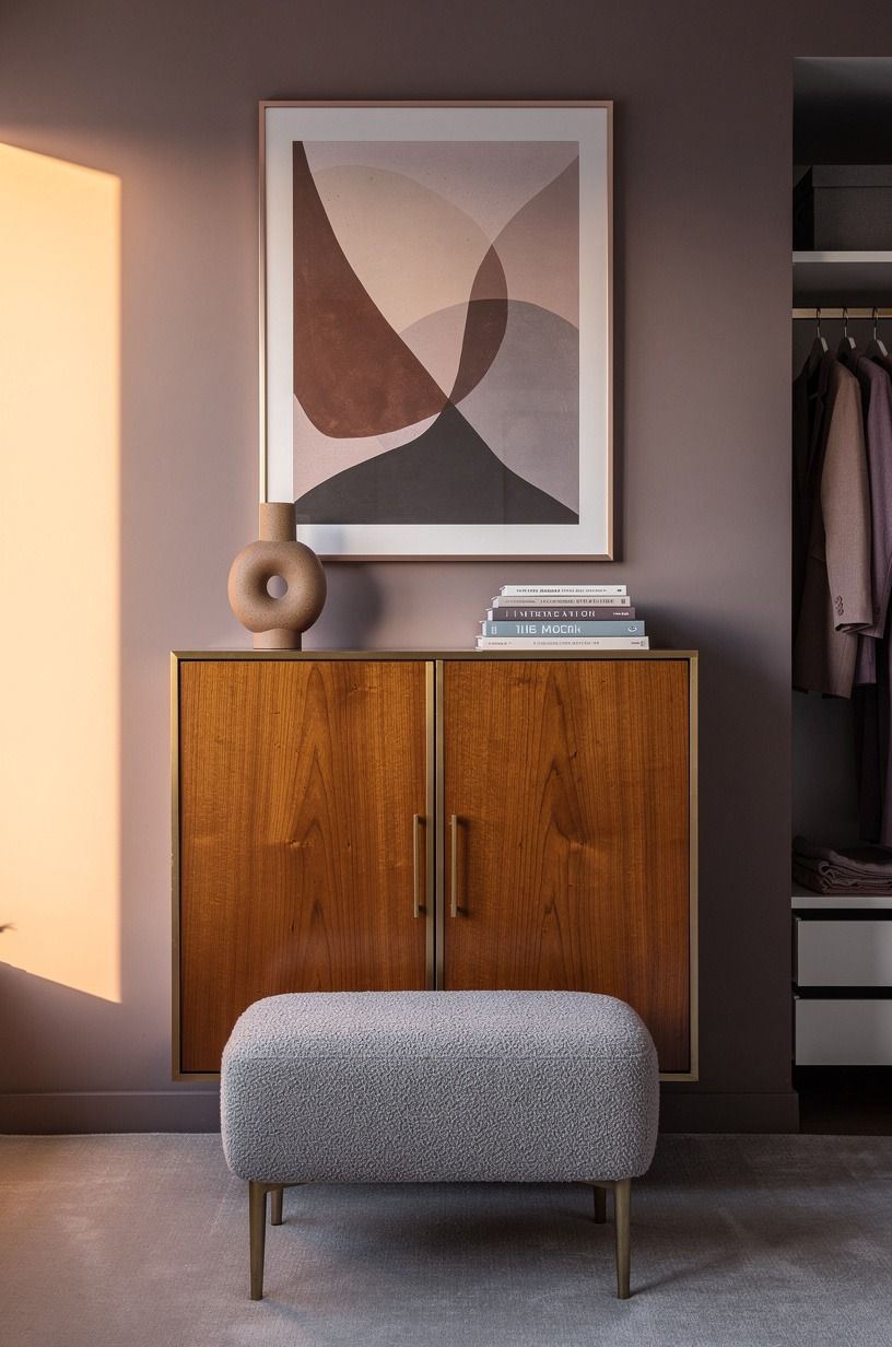 Layer one photograph over the wardrobe