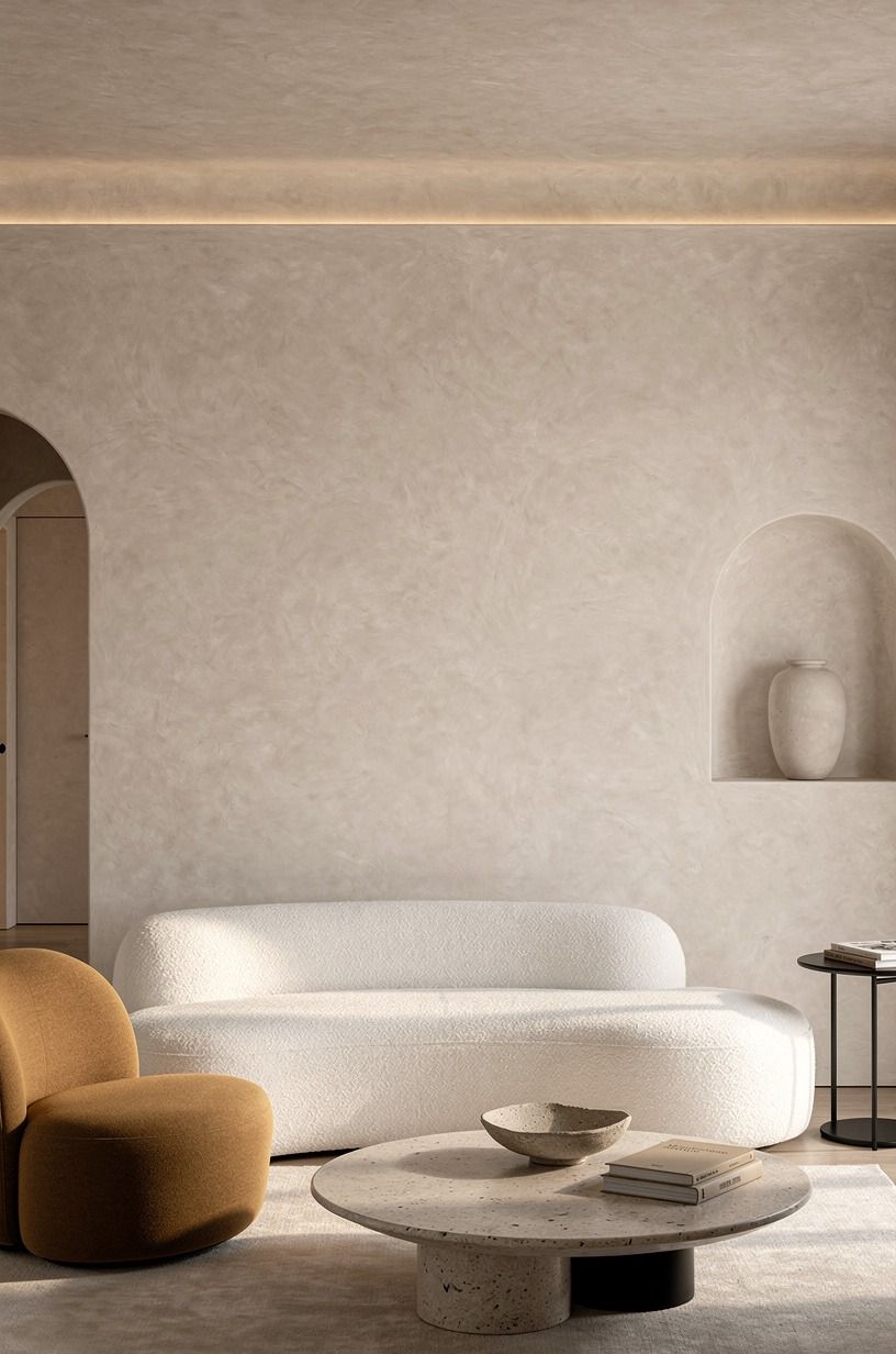Paint the Ceiling Edge for a Built-In Look