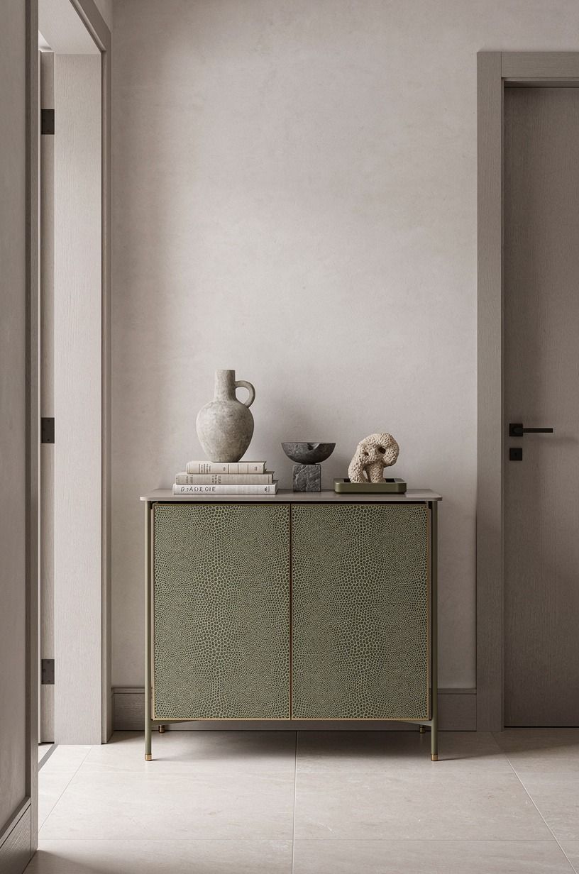 Swap a bulky cabinet for a slim foyer entry table