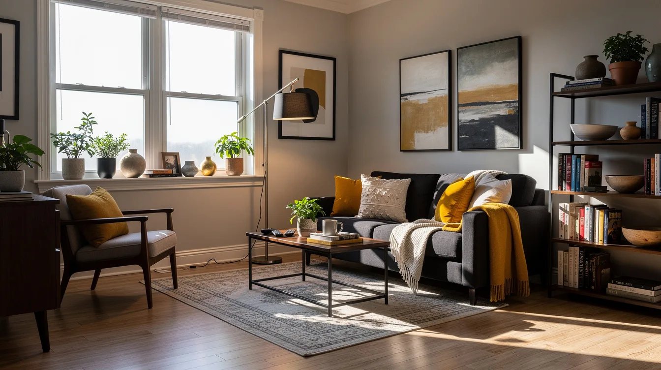 Replace Flat Overhead Light with a Floor Lamp