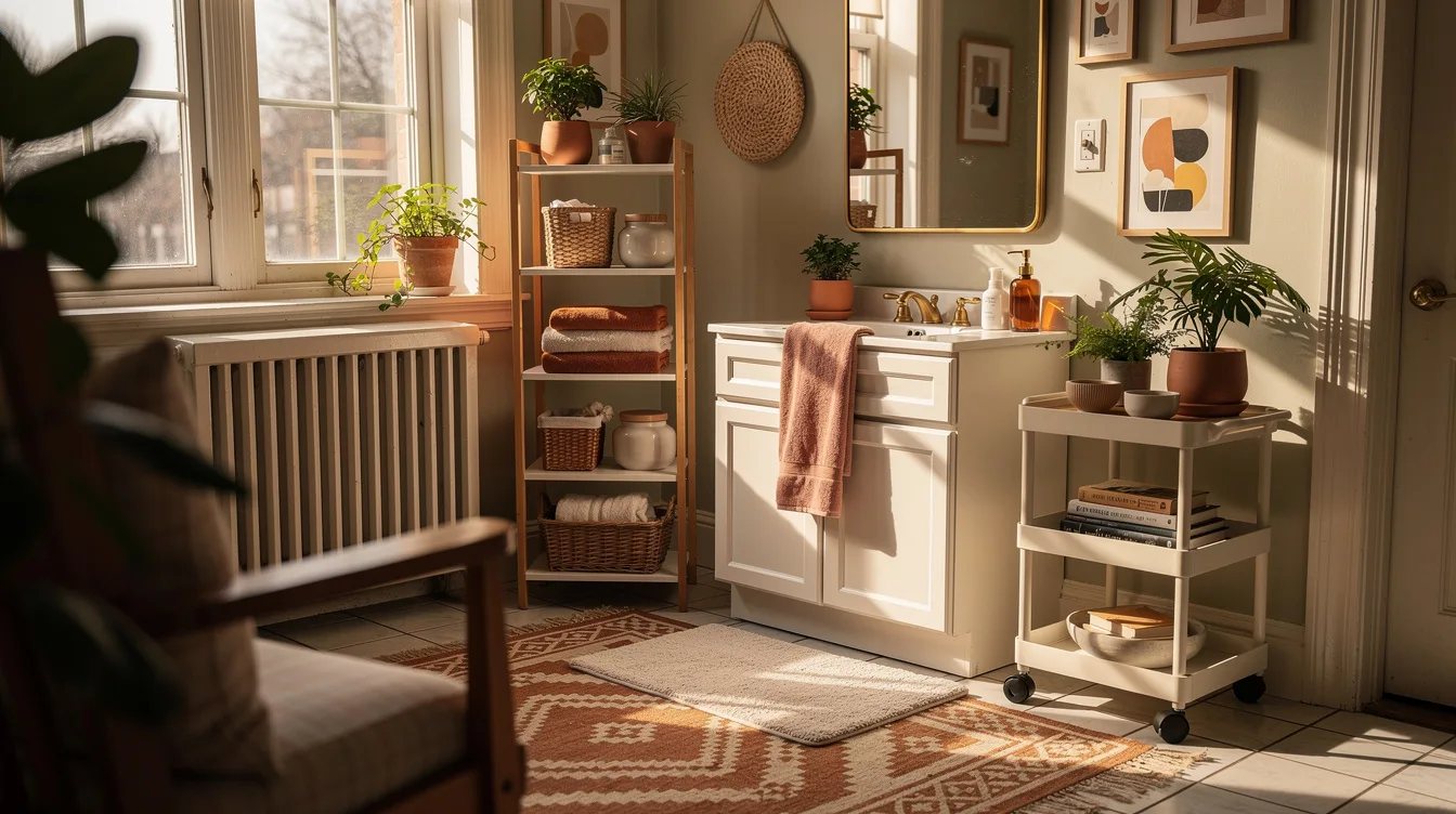 Clear the Vanity with Freestanding Storage