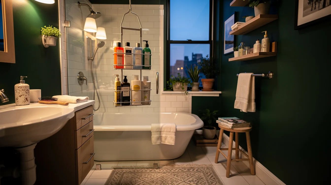 Keep Shower Bottles in a Removable Caddy