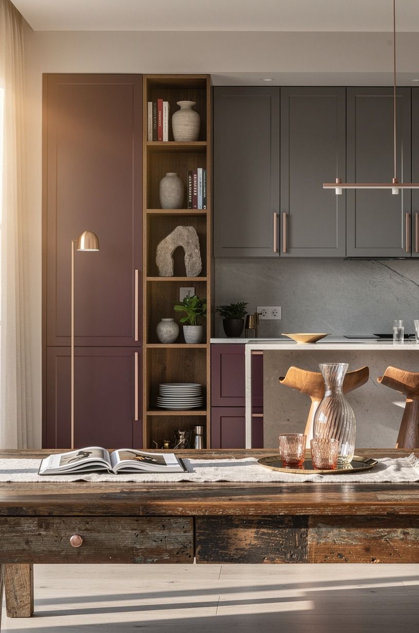 Mix Open Shelving with Closed Storage