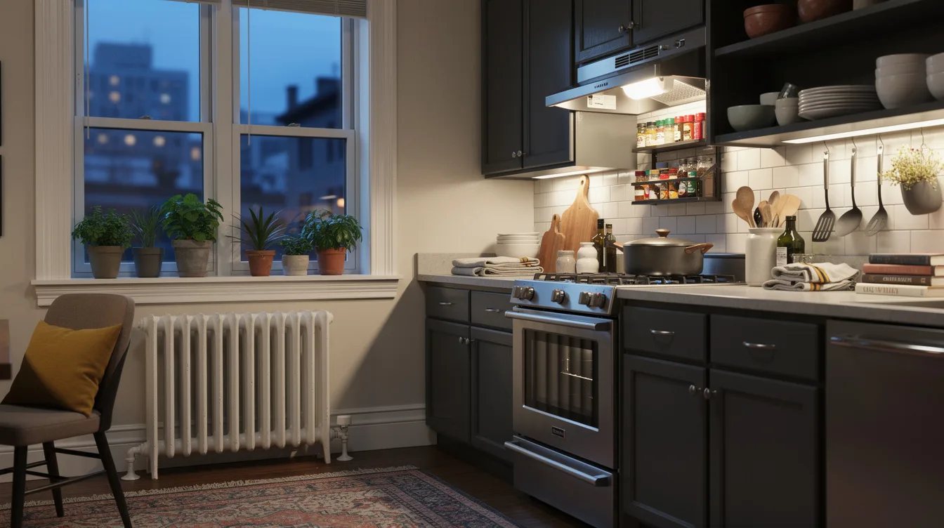 Keep the Small Rack Under Upper Cabinets