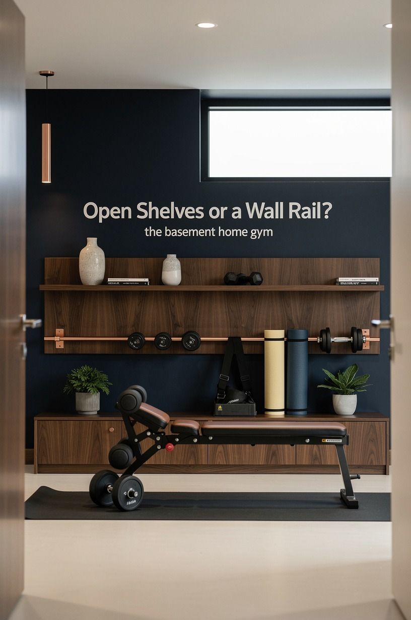 Open Shelves or a Wall Rail?