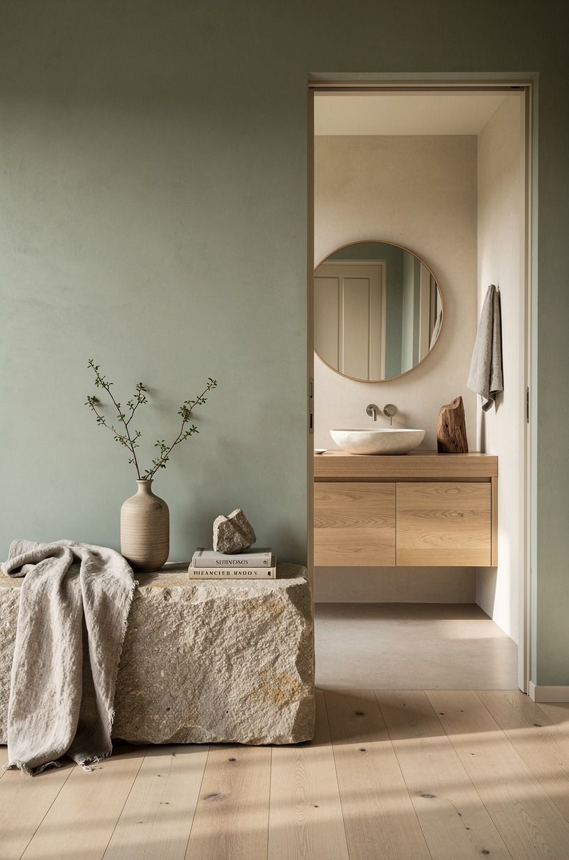 Anchor the Room With a Stone Ledge